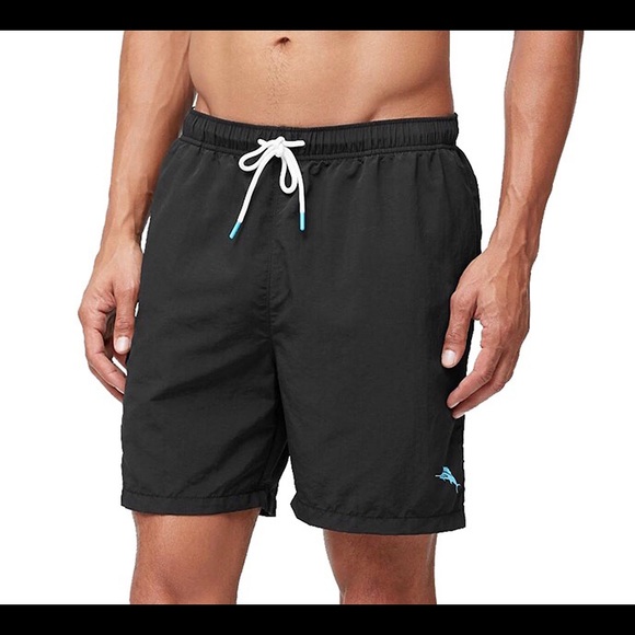 Tommy Bahama Other - Tommy Bahama Black Naples Coast Netted Swim Trunks
